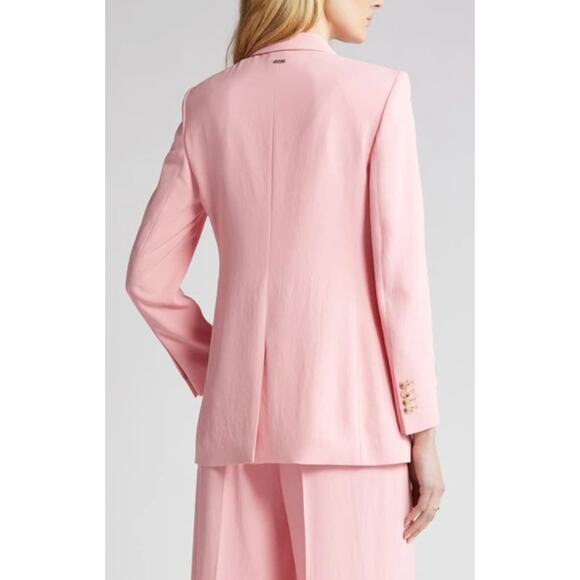 BOSS Jatera Double Breasted Blazer Jacket Pink Dahlia Classic Office US 6 NWT - Picture 4 of 16